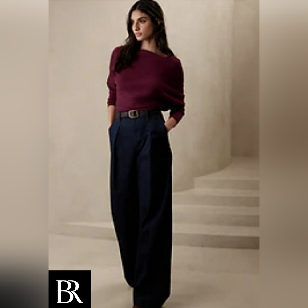 Bananna Republic ribbed boatneck sweater